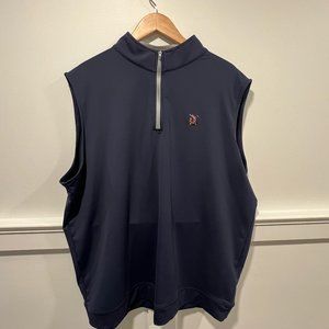 Navy Peter Millar Shinnecock Hills 1/4 Zip Vest